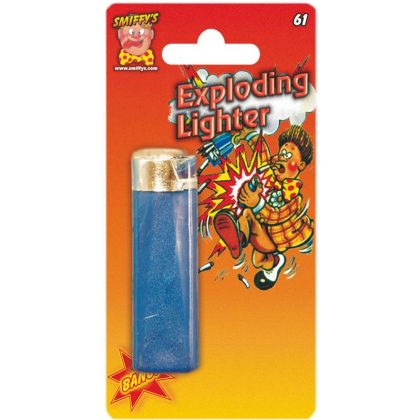 zapalovač stříkací, kanad.žertík na kartě