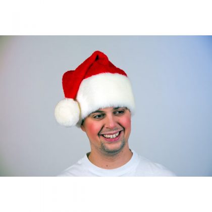 plyšový klobouček Santy