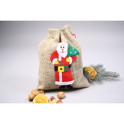 vánoční jutový pytel