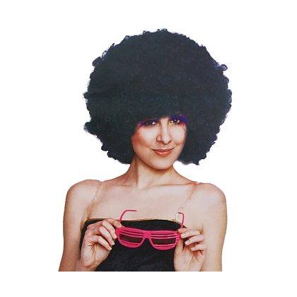 paruka mega afro černé