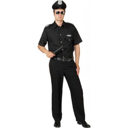 kostým policista v černém