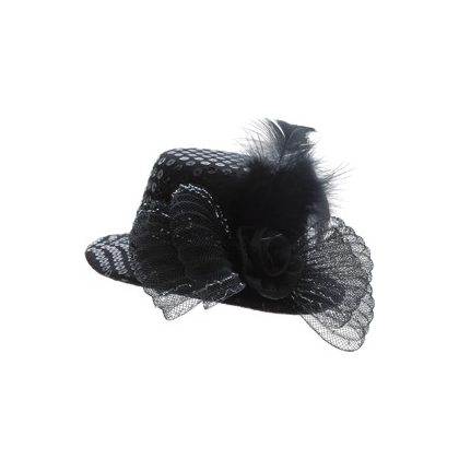 mini klobouček černý