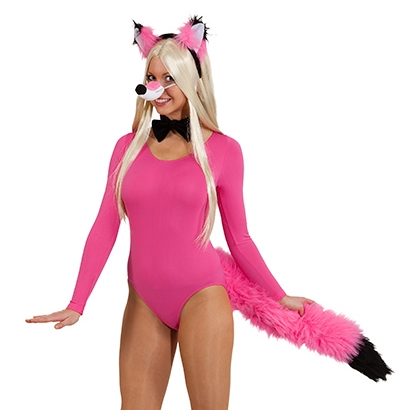 set růžovo-černá liška