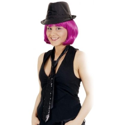disco klobouk černý