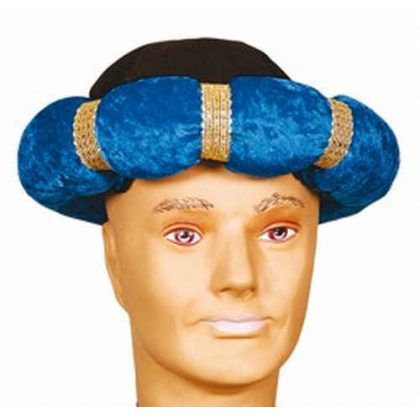 turban modrý