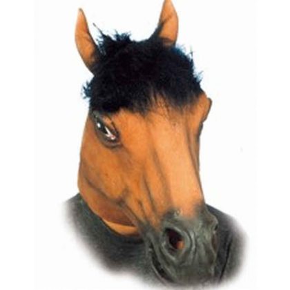 hlava koně hnědá