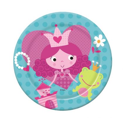 papírové talířky princezna, 18cm
