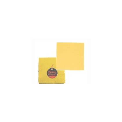 papírové ubrousky žluté 33x33 cm