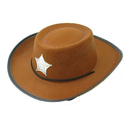 western klobouk dětský hnědý