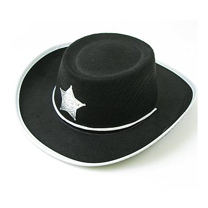 western klobouk dětský černý