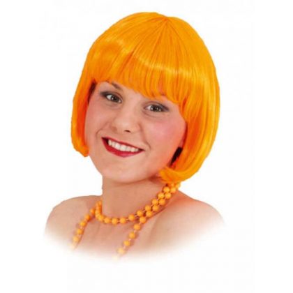 dámská sexy paruka Lola neon oranžová