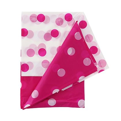 ubrus růžový s puntíky
