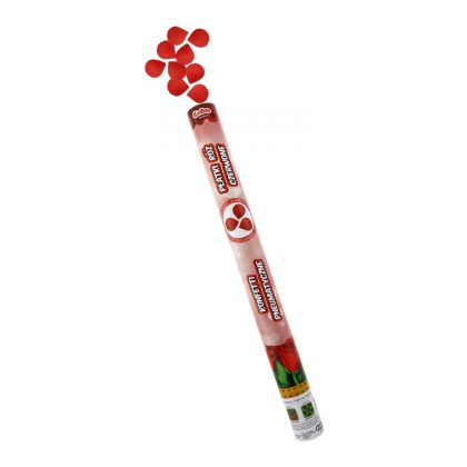 konfety okvětní lístky červené