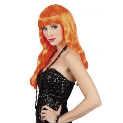 Super dlouhá paruka oranžová