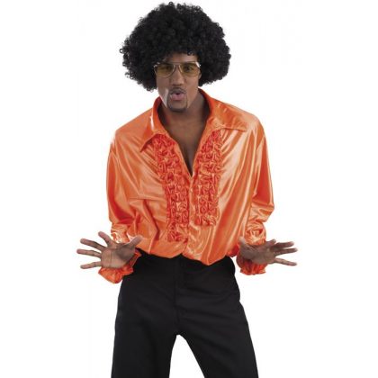 Košile volánky oranžová