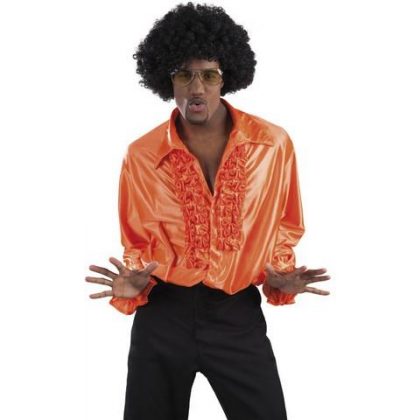 Košile volánky oranžová