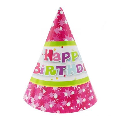papírové čepičky růžové