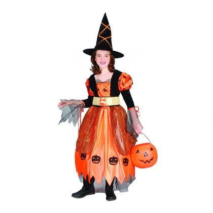 čarodějnický kostým s dýní