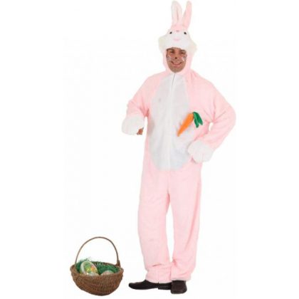 pánský kostým růžový zajíc deluxe