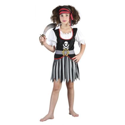 pirátka kostým de luxe 122-128 cm