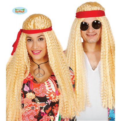 blond hippies krepatá paruka