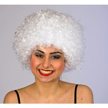 paruka afro bílá dětská / dámská