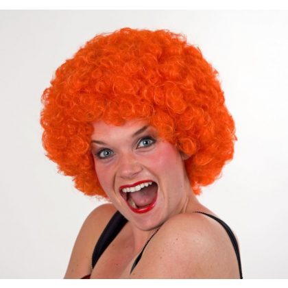 paruka afro oranžová dětská / dámská