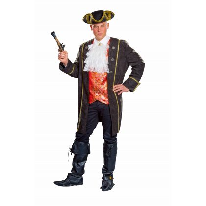 černý pirátský kabátec 52/54