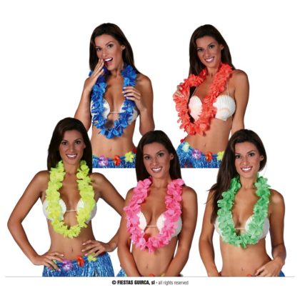 havajský věnec růžový neon