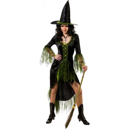 Foto - čarodějnický kostým černo-zelený