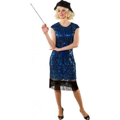 Foto - charleston šaty modré de luxe