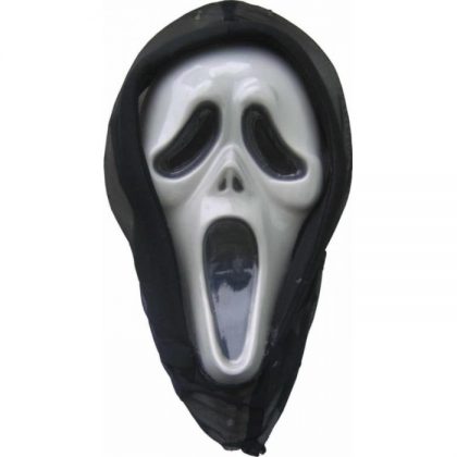 plastová maska křik