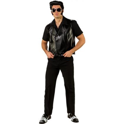 Foto - vesta černá kožená