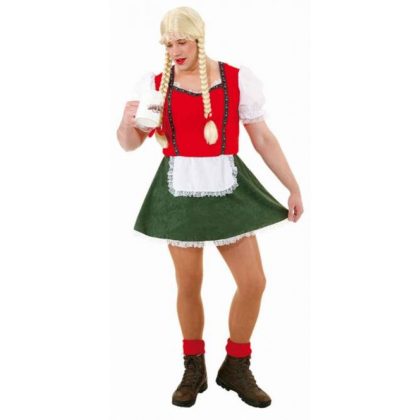 pánský kostým show Dirndl červenozelený