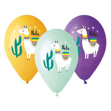 balonky lama 13" 5 kusů