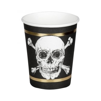 pirátské kelímky 250 ml, 6 ks.