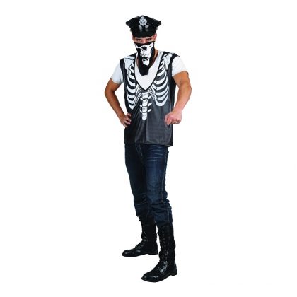 kostým lebkový gangster 56