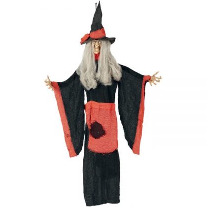 dekorace čarodějnice baba jaga 100 cm