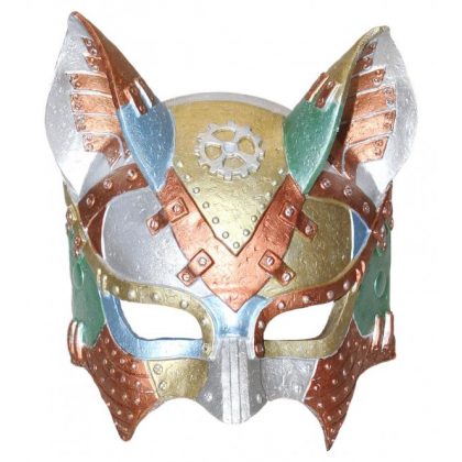 steampunk maska kočky