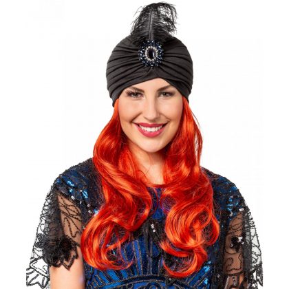 turban s peřím
