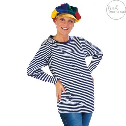 Foto - dámské pruhované tričko modré