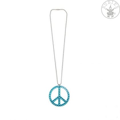 odznak hippies modrý