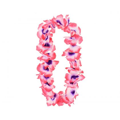 havajský věnec růžovo fialový