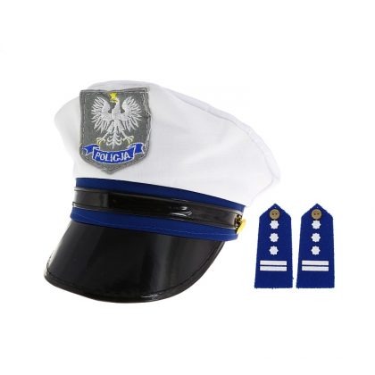 Foto - dětská čepice policista i s výložkami