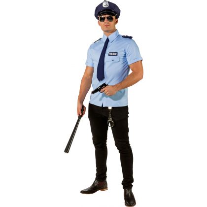 policejní košile s kravatou