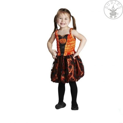 dívčí kostým čarodějnice s dýní