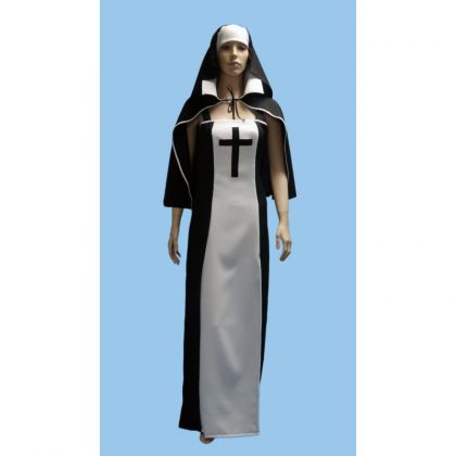 masopustní kostým jeptiška