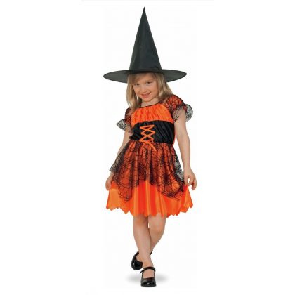 halloween šaty s kloboukem