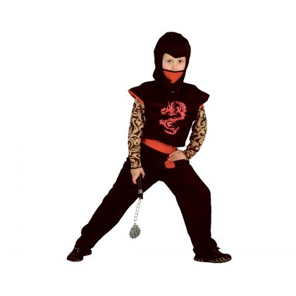 dětský kostým Red Ninja 120-130 cm