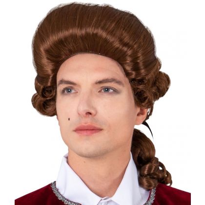 Rokoko paruka hnědá